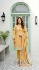 Lakhany LAWN 3PCS UNSTITCHED - LM1011
