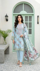 Lakhany LAWN 3PCS UNSTITCHED - LM1016