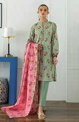 Orient 3 Piece Printed Lawn Shirt , Lawn Pant and Lawn Dupatta - 23022
