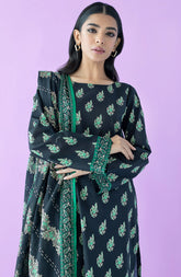 Orient 3 Piece Printed Lawn Shirt , Lawn Pant and Lawn Dupatta - 23185