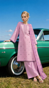 Sapphire Embroidered Cotton 3PCS UNSTITCHED - SAPCTEM131