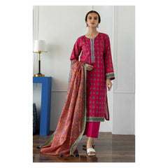 Orient 3 Piece Printed Lawn Shirt , Lawn Pant and Lawn Dupatta - 23001