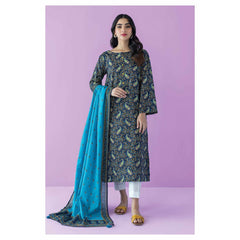 Orient 3 Piece Printed Lawn Shirt , Lawn Pant and Lawn Dupatta - 25542