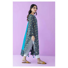 Orient 3 Piece Printed Lawn Shirt , Lawn Pant and Lawn Dupatta - 25542