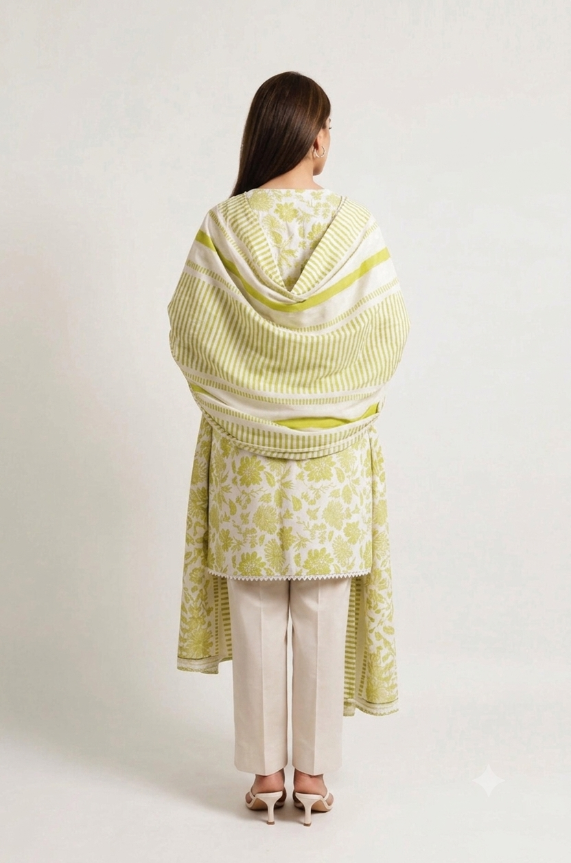 Alkaram LAWN 3PCS UNSTITCHED - AK7257