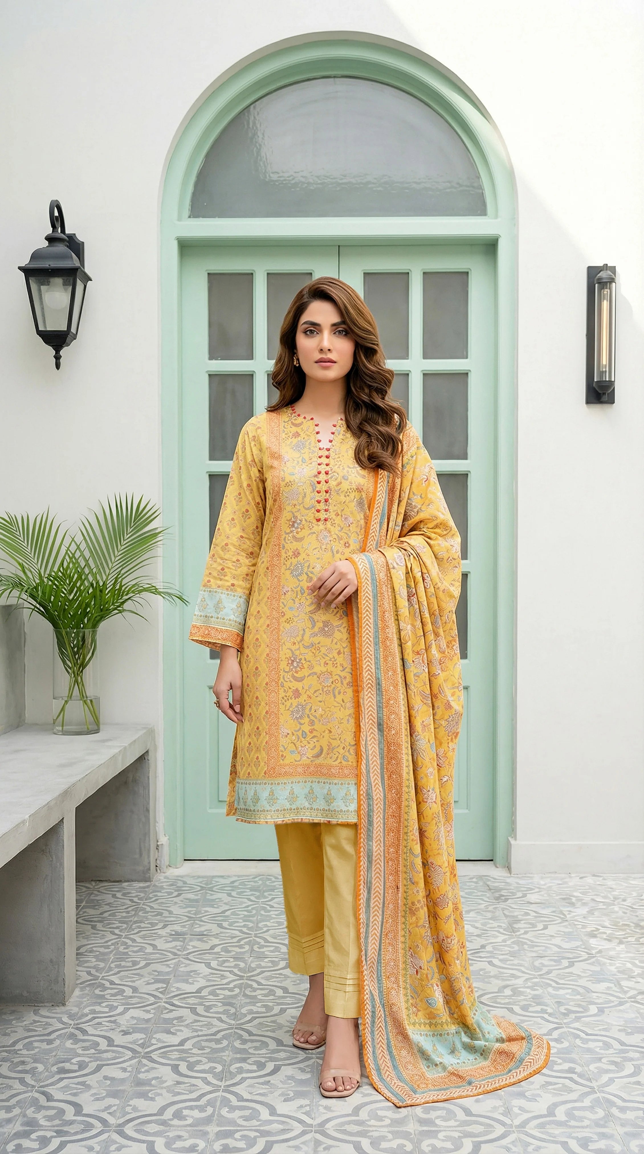Lakhany LAWN 3PCS UNSTITCHED - LM1011