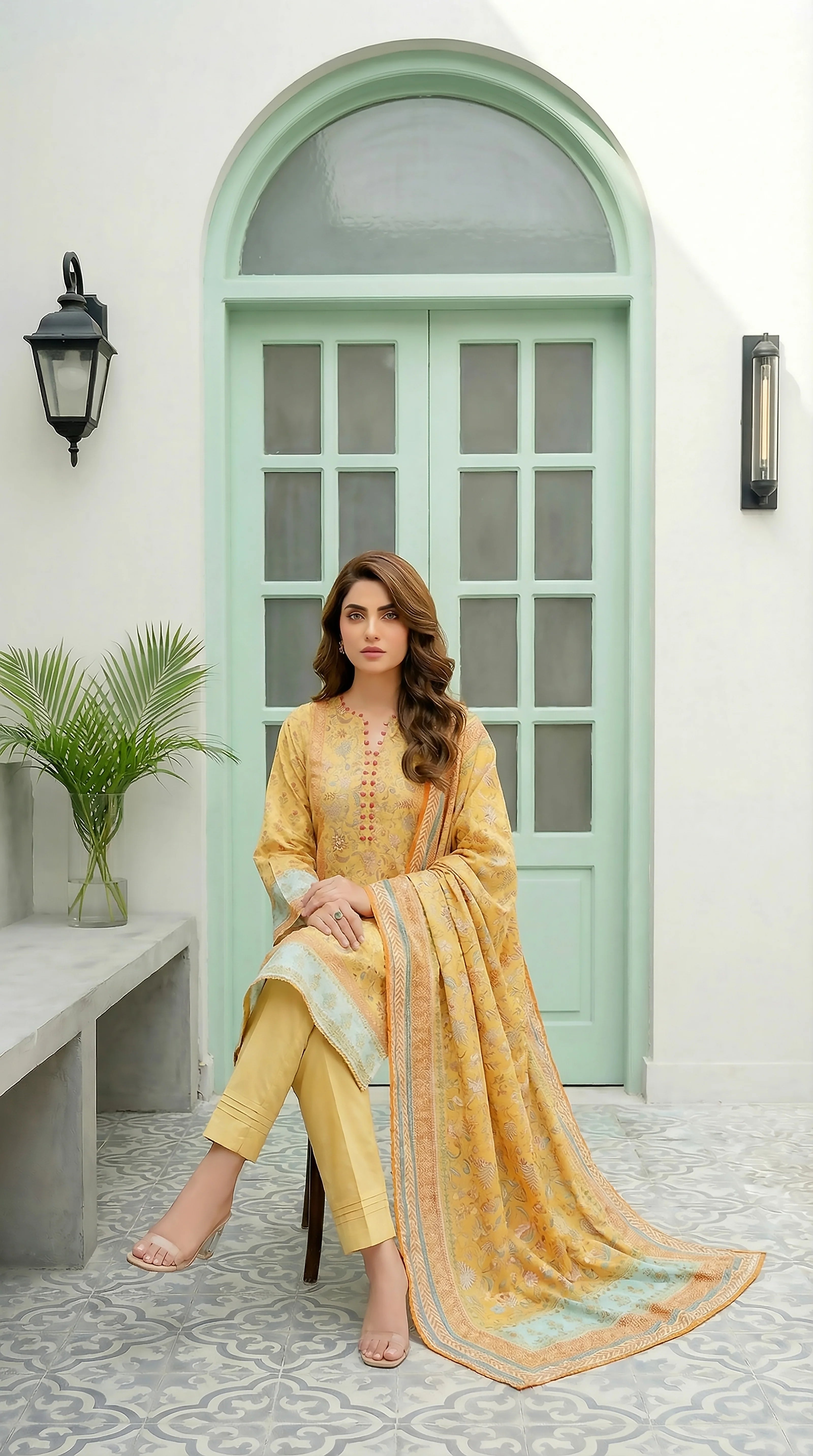 Lakhany LAWN 3PCS UNSTITCHED - LM1011