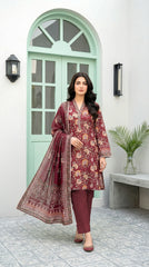 Lakhany LAWN 3PCS UNSTITCHED - LM1012
