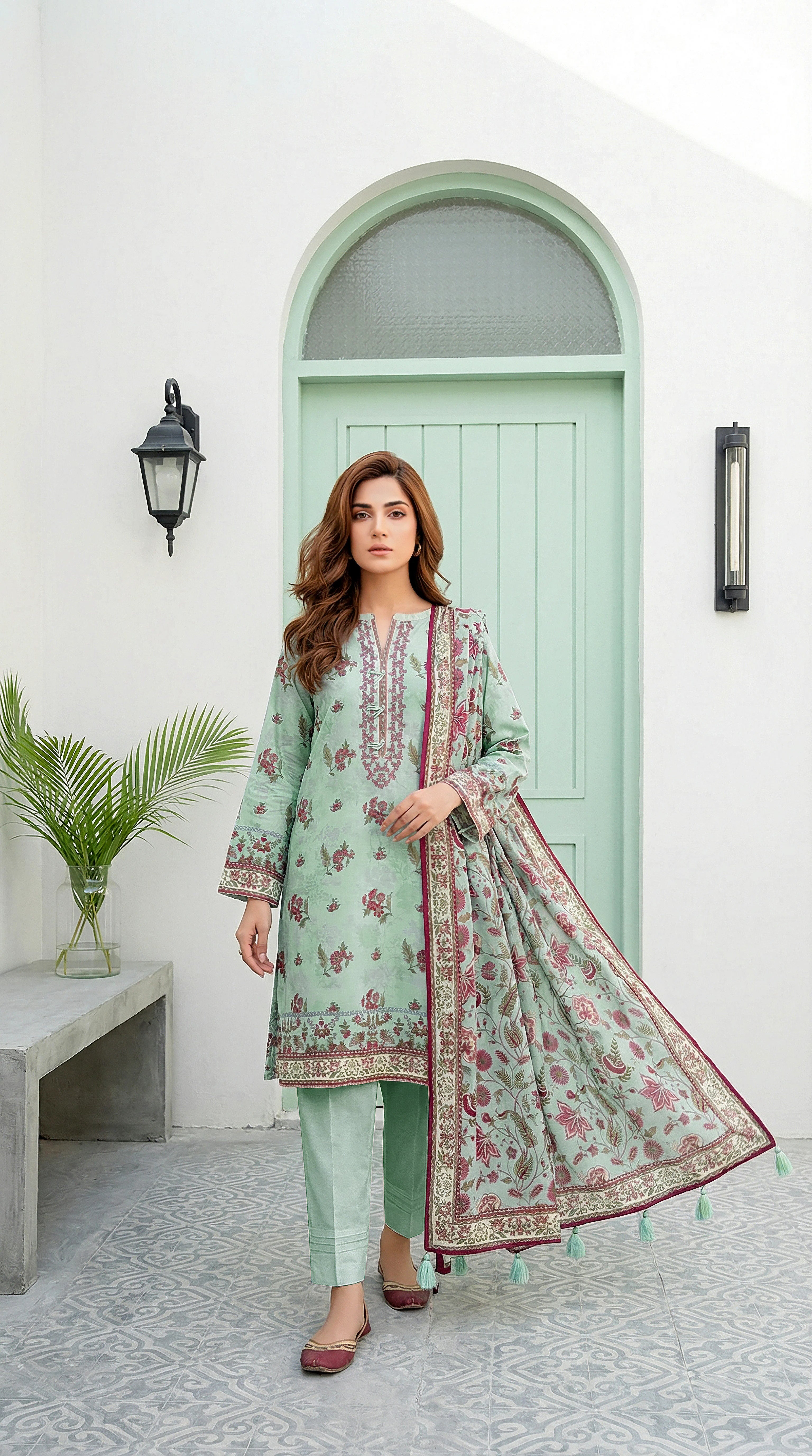 Lakhany LAWN 3PCS UNSTITCHED - LM1015