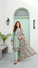 Lakhany LAWN 3PCS UNSTITCHED - LM1015