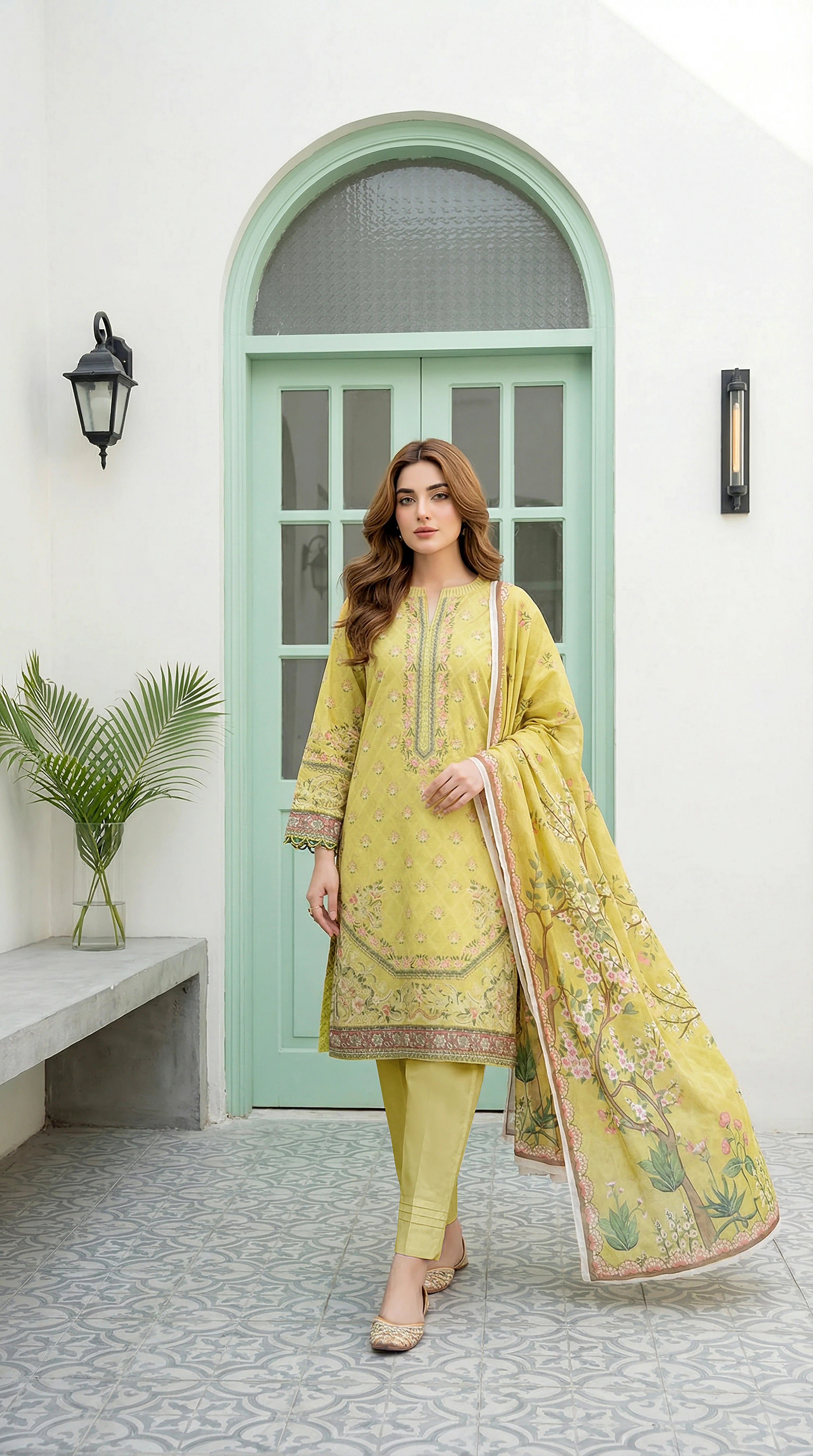 Lakhany LAWN 3PCS UNSTITCHED - LM1014