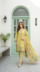 Lakhany LAWN 3PCS UNSTITCHED - LM1014