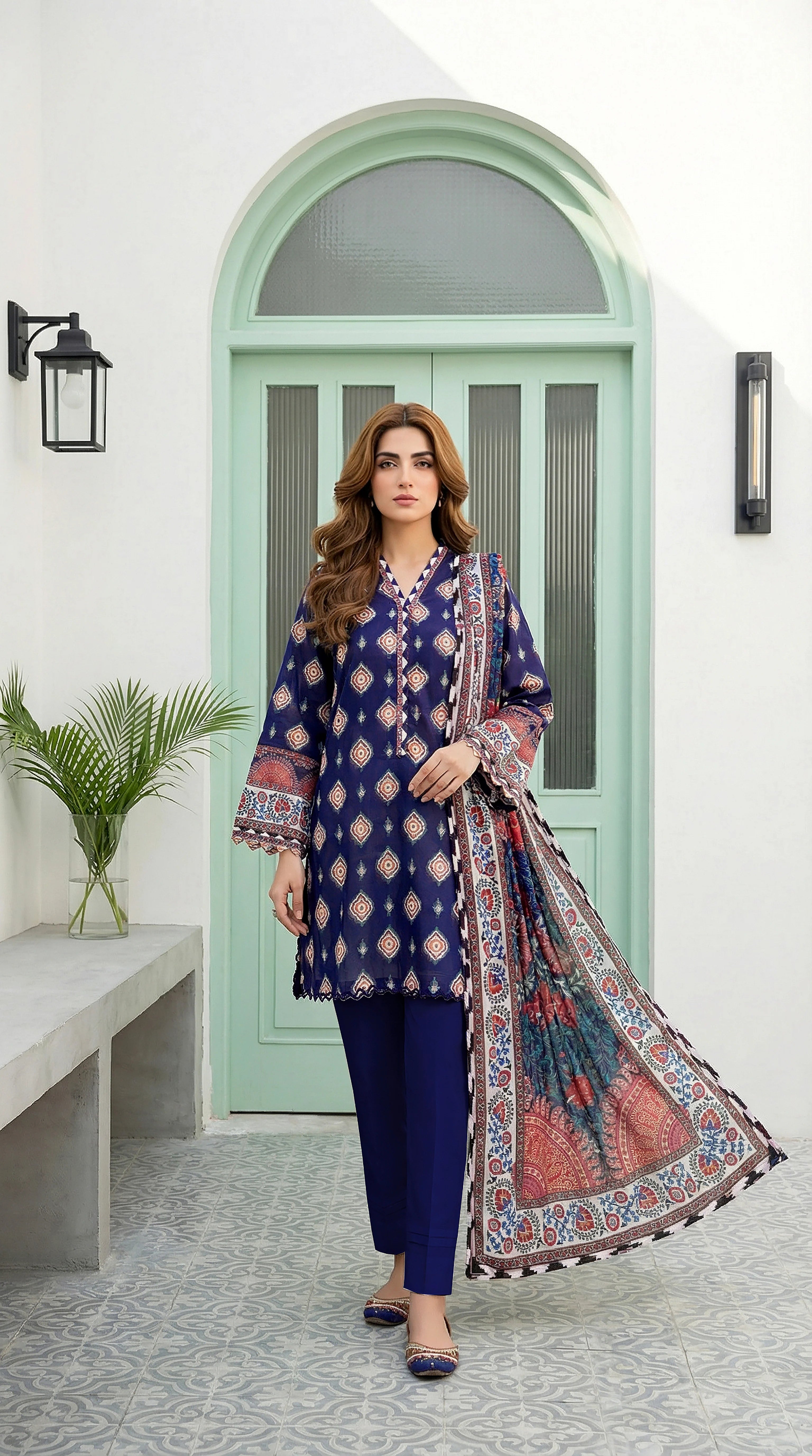 Lakhany LAWN 3PCS UNSTITCHED - LM1017