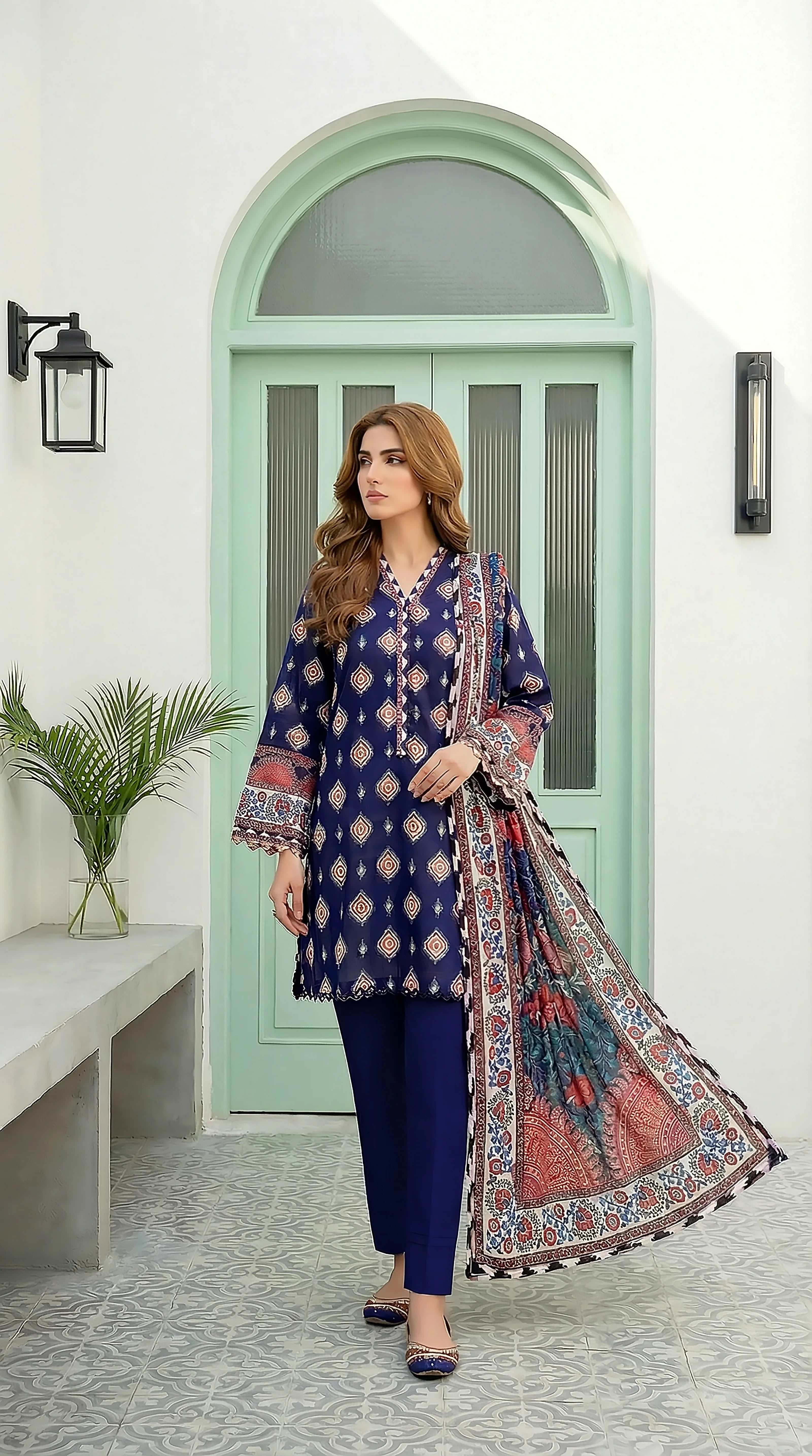 Lakhany LAWN 3PCS UNSTITCHED - LM1017