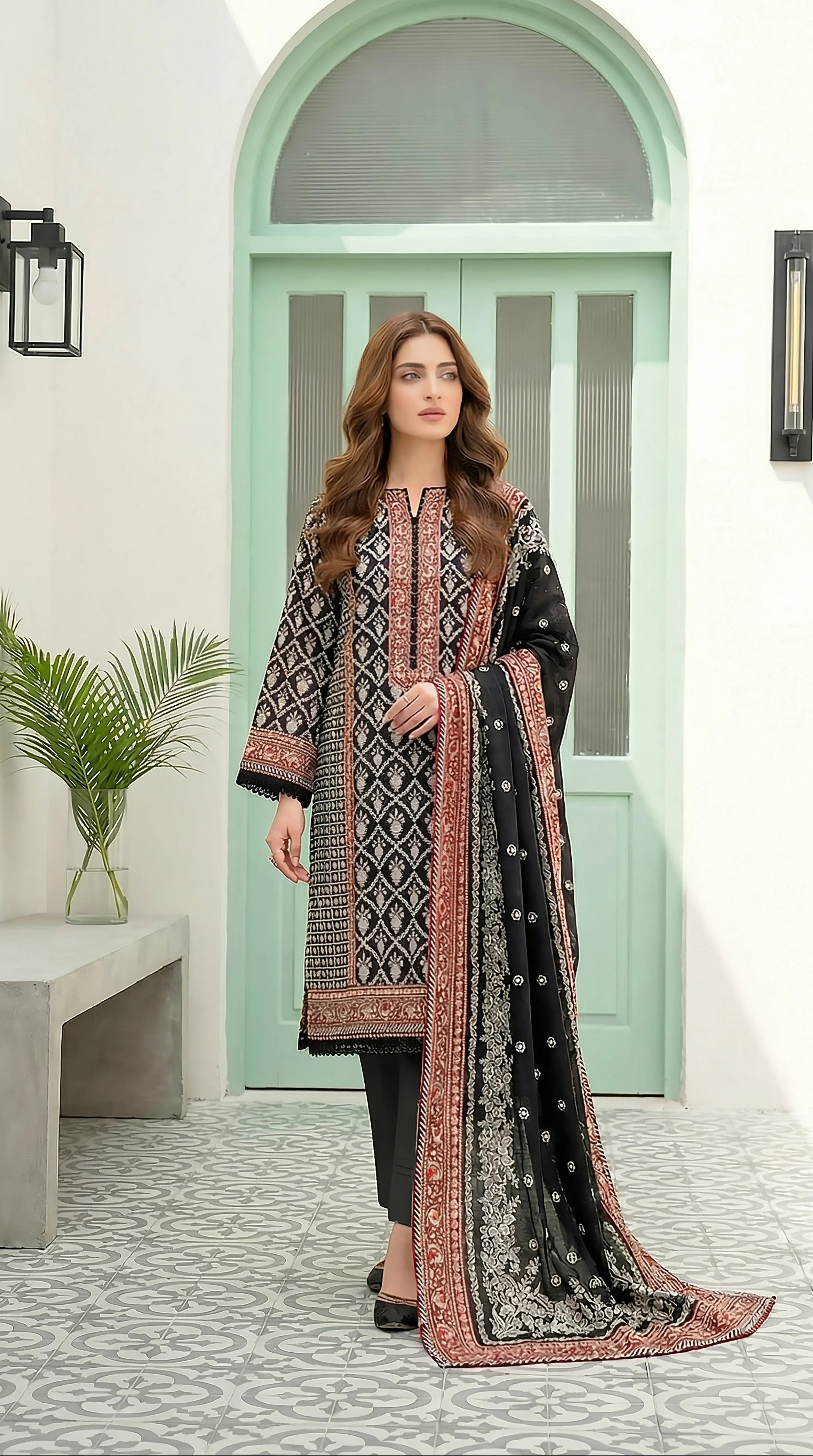 Lakhany LAWN 3PCS UNSTITCHED - LM1018