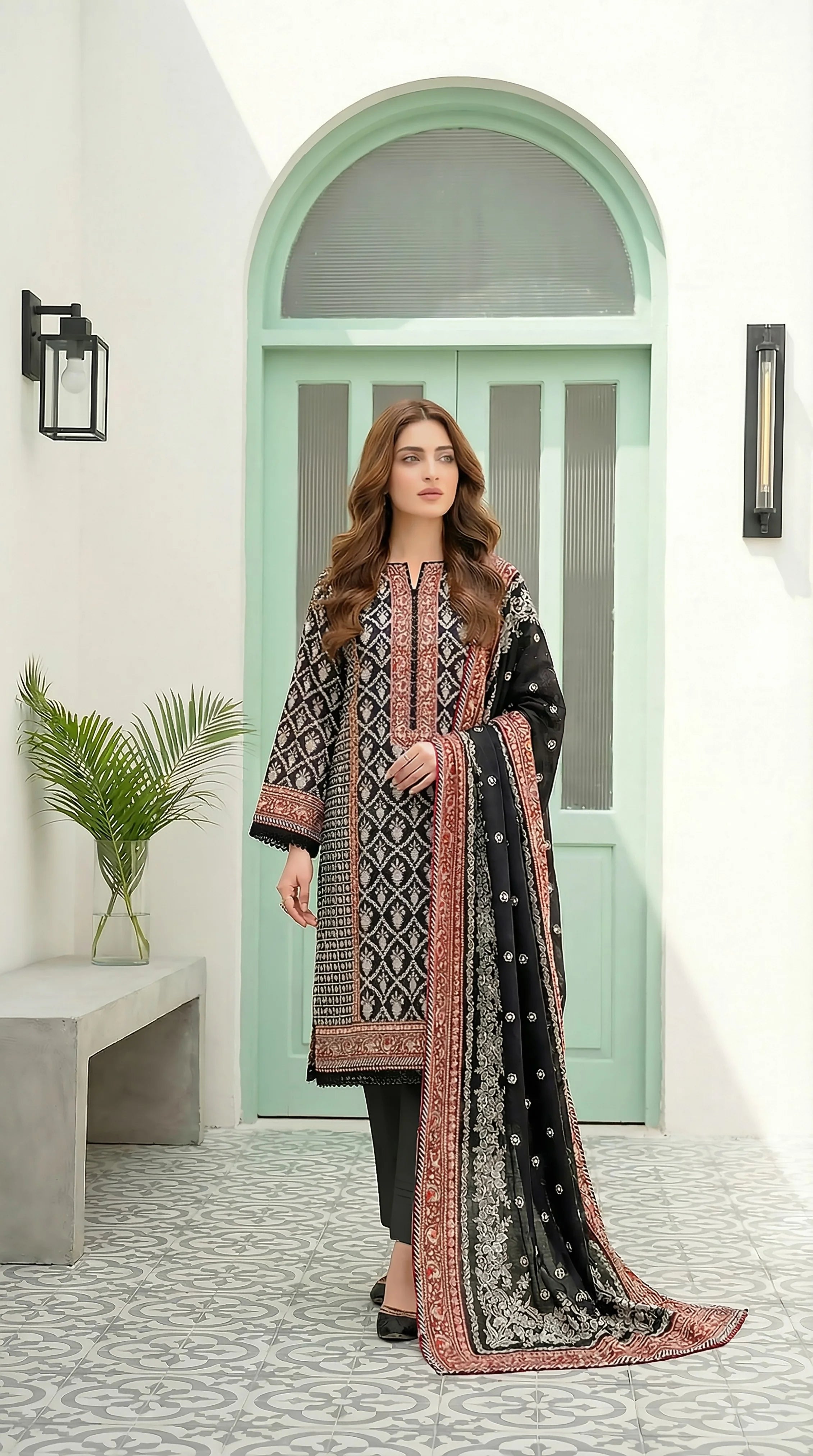 Lakhany LAWN 3PCS UNSTITCHED - LM1018