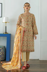 Orient 3 Piece Printed Lawn Shirt , Lawn Pant and Lawn Dupatta - 23049