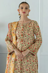 Orient 3 Piece Printed Lawn Shirt , Lawn Pant and Lawn Dupatta - 23049