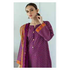 Orient 3 Piece Printed Lawn Shirt , Lawn Pant and Lawn Dupatta - 23259