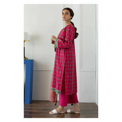 Orient 3 Piece Printed Lawn Shirt , Lawn Pant and Lawn Dupatta - 23001