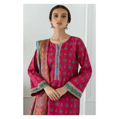 Orient 3 Piece Printed Lawn Shirt , Lawn Pant and Lawn Dupatta - 23001